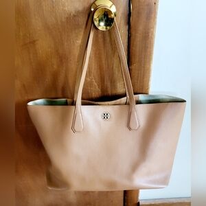 Brown leather Tory Burch tote